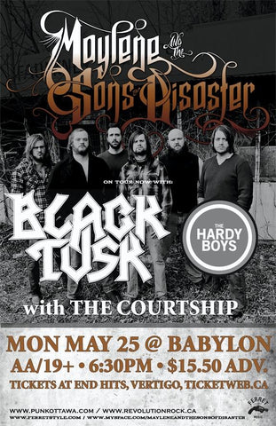 Maylene and the Sons of Disaster Show Poster